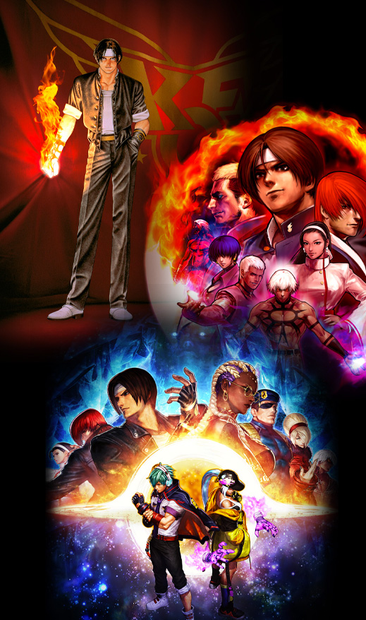 Pôsteres clássicos do King of Fighters, coleção de personagens