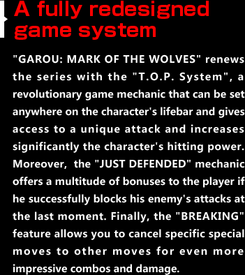 A fully redesigned game system