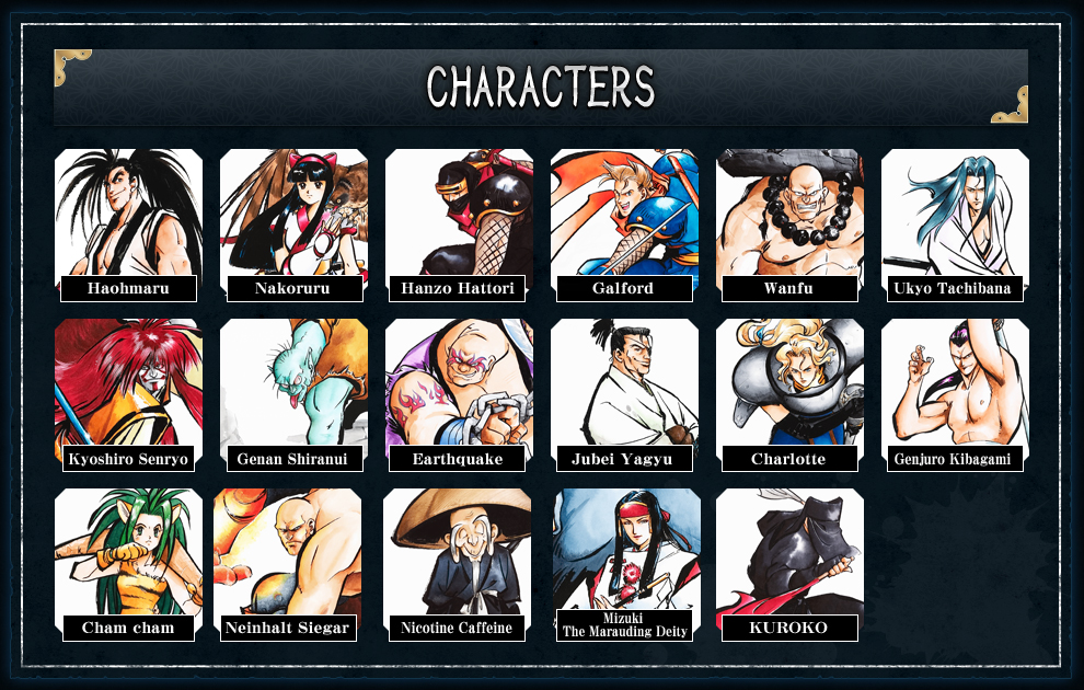 CHARACTERS