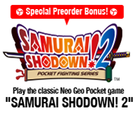 Play the classic Neo Geo Pocket game SAMURAI SHODOWN! 2