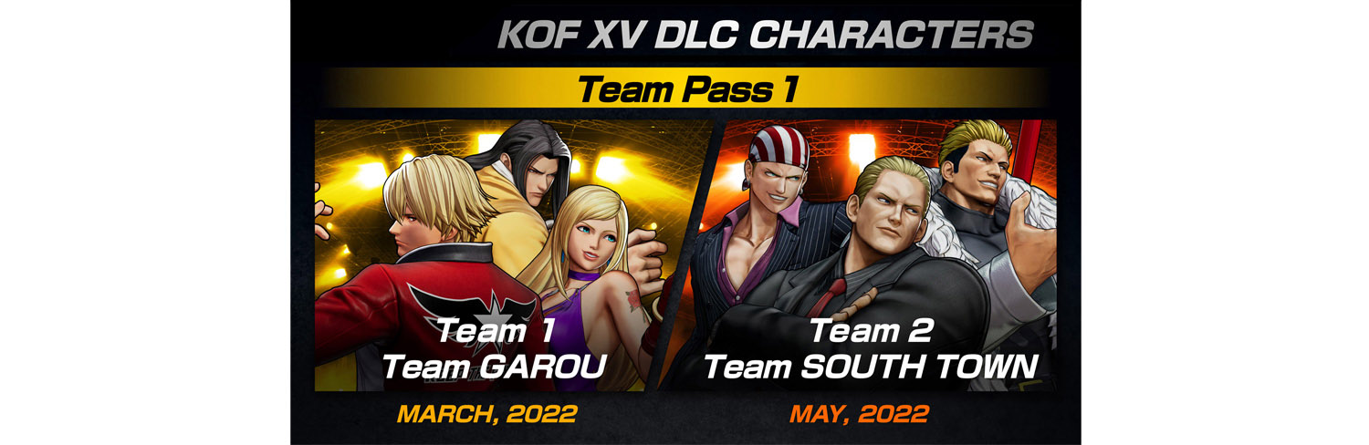 KOF XV DLC Characters Team GAROU