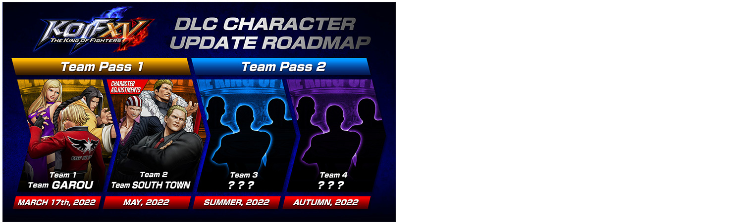 THE KING OF FIGHTERS XV kicks off their first set of DLC characters today with Team GAROU! Plus, KOF 2002 UM tracks come free to the DJ Station!|NEWS RELEASE|SNK USA