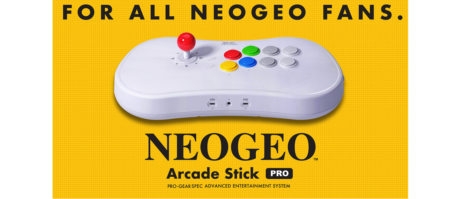 “NEOGEO Arcade Stick Pro” pre-installed titles and product features